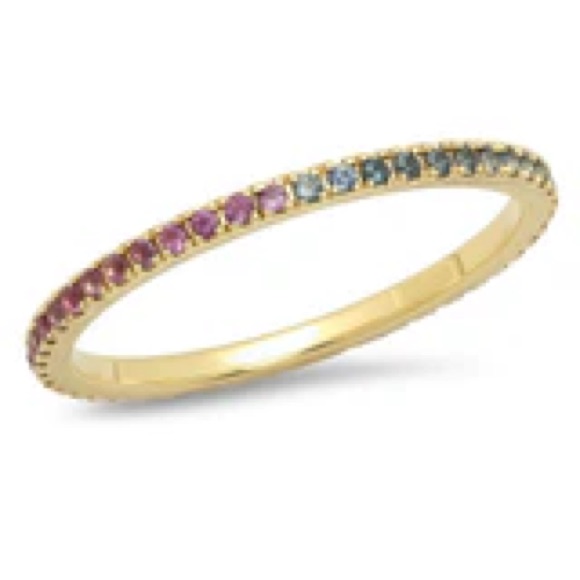 Stephanie Gottlieb Multi-Color Sapphire And Amethyst Ring